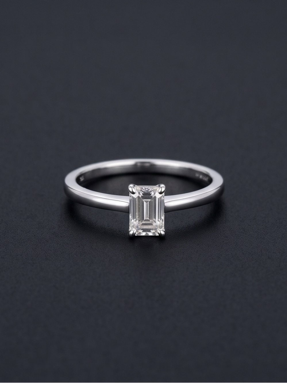 Moissanite Solitaire .75 CTW 925 sterling silver Ting - Picture 2 of 3